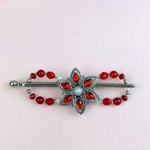 Lilla Rose Flexi Hair Clip poinsettia Flexi Hair Clip Medium